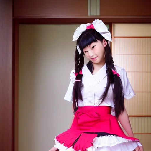 Image similar to cute japanese school girl in frilly dress