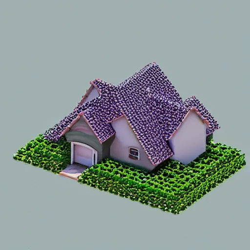 Image similar to “House made of crystal gemstones, 35 mm real estate photo”