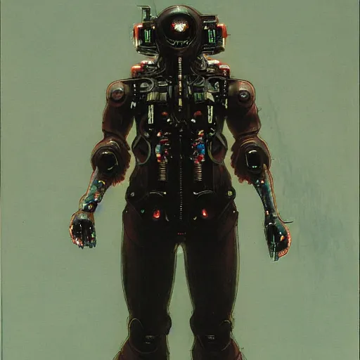 Image similar to full body of cyberpunk computer hacker who served as systems engineer dancer on the neo Tokyo streets of the Mecha Empire city during the Festival of Masks, award-winning realistic sci-fi concept art by Beksinski, Bruegel, Greg Rutkowski, Alphonse Mucha, and Yoshitaka Amano