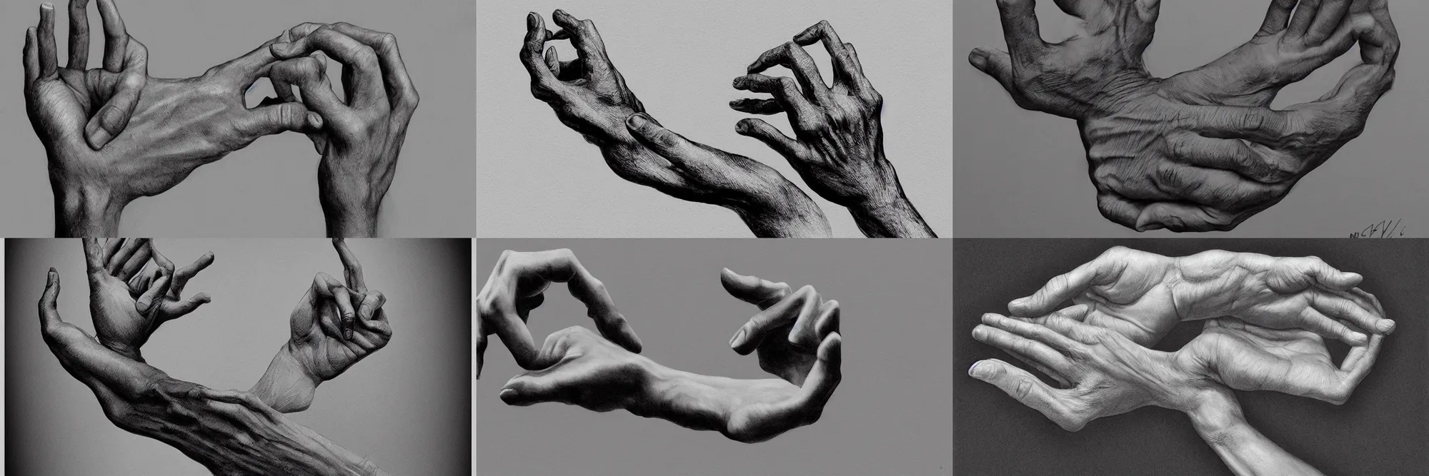 Prompt: a Hand by M. C. Escher, artstation, masterpiece, ultrarealistic, award winning, coherent, anatomically accurate