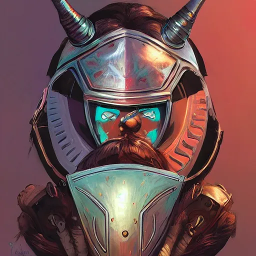 Image similar to cyberpunk viking helmet mask warrior goddess robot ninja fantasy, art gta 5 cover, official fanart behance hd artstation by jesper ejsing, by rhads, makoto shinkai and lois van baarle, ilya kuvshinov, ossdraws