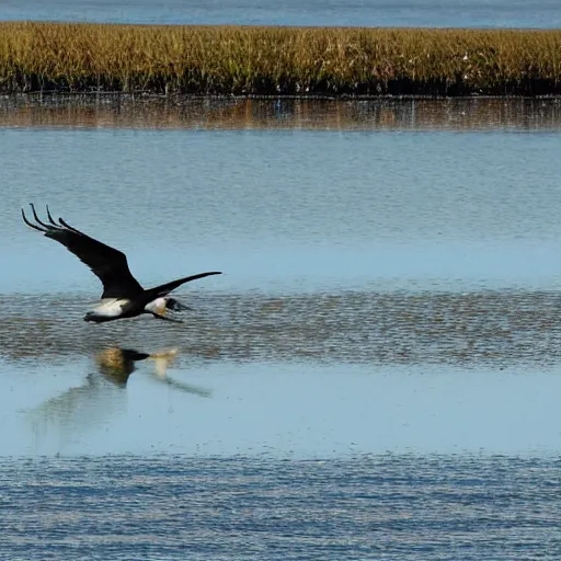 Image similar to Un beau jour, ou peut-être une nuit Près d'un lac je m'étais endormie Quand soudain, semblant crever le ciel Et venant de nulle part Surgit un aigle noir Lentement, les ailes déployées Lentement, je le vis tournoyer Près de moi, dans un bruissement d'ailes Comme tombé du ciel L'oiseau vint se poser