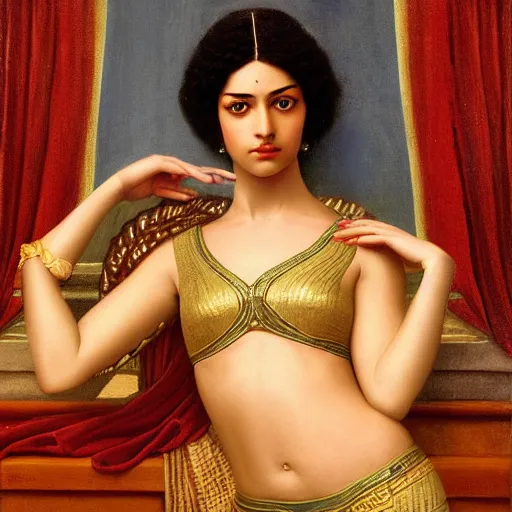 Prompt: beautiful_golden_portrait_of_a_Ashoka_ clone wars Grand_girl body Odalisque_intricate_oil_paintingby Jo hn_William_Godward_by_Anna_Dittman_by J-H 768-C2.0