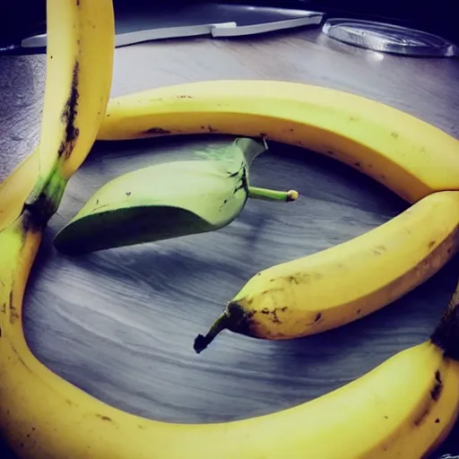 Image similar to 2014 instagram photo of a mechanical banana