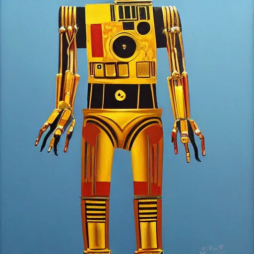 Prompt: painting of c - 3 p 0