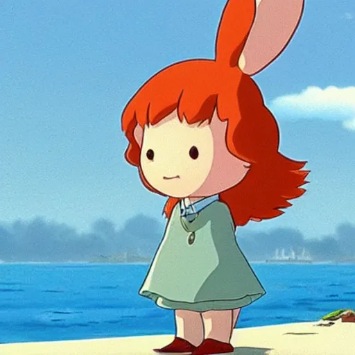 Image similar to a rabbit in the movie ponyo