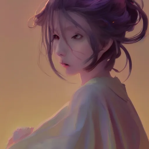 Image similar to beautiful huggy-wuggy from poppy-playtime the video game, Yuumei, Yanjun Cheng, Artgerm and Greg Rutkowski and Alphonse Mucha, studio ghibli, hiyao miyazaki, digital painting, portrait , cinematic lighting, highly detailed, concept art, Atmosphere, illustration, smooth, sharp focus, editor's pickup, trending on artstation, trending on deviantart