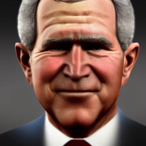 Image similar to Syrian George W Bush realistic, photo studio, HDR, 8k, trending on artstation