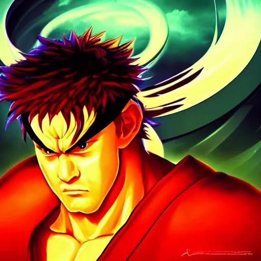 Ryu Street Fighter 2 animated movie cover, unscrewedviper