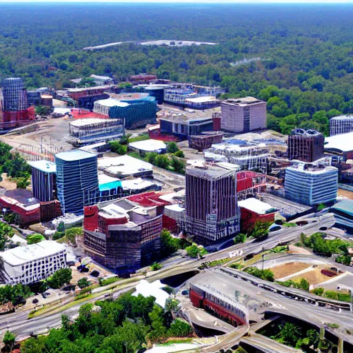 Prompt: still of a city in tennessee alabama florida