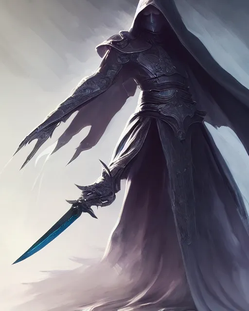 Prompt: a cloaked figure wielding a massive buster blade sword, smooth, intricate, elegant, digital painting, artstation, concept art, sharp focus, octane render, illustration, art by yoshitaka amano, final fantasy character,