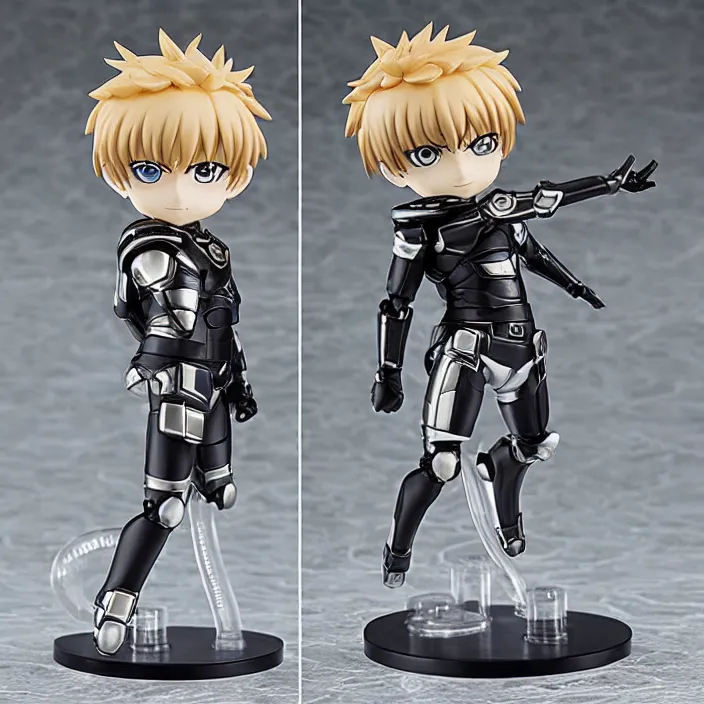 Prompt: Genos, An anime Nendoroid of Genos , figurine, detailed product photo