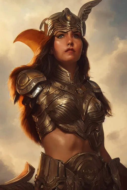 Image similar to amazon valkyrie athena, d & d, fantasy, portrait, highly detailed, headshot, digital painting, trending on artstation, concept art, sharp focus, illustration, art by artgerm and greg rutkowski and magali villeneuve