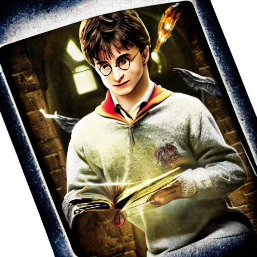 Prompt: Harry Potter, magic card HD photo