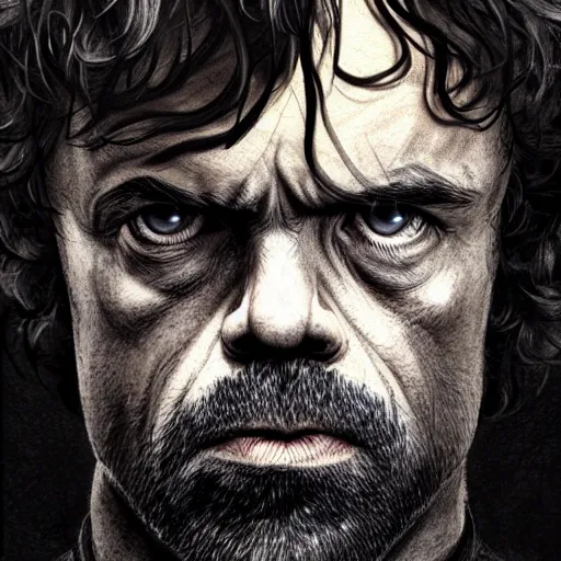 Image similar to tyrion lannister in blade runner, light stubble, digital art, photorealistoc, art by greg rutkowski, hyperdetailed, western comic style, comic, comic style, sharp lineart, professional lighting, deviantart, artstation, trevor henderson, rossdtaws, cinematic, dramatic