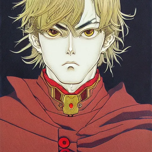 Prompt: prompt : portrait of legendary hero painted in miyazaki color style drawn by katsuhiro otomo and takato yamamoto, inspired by fables, china doll face, smooth face feature, intricate oil painting, high detail, sharp high detail, manga and anime 2 0 0 0
