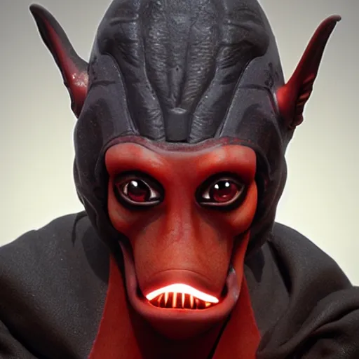 Prompt: Darth Jar Jar photo portrait