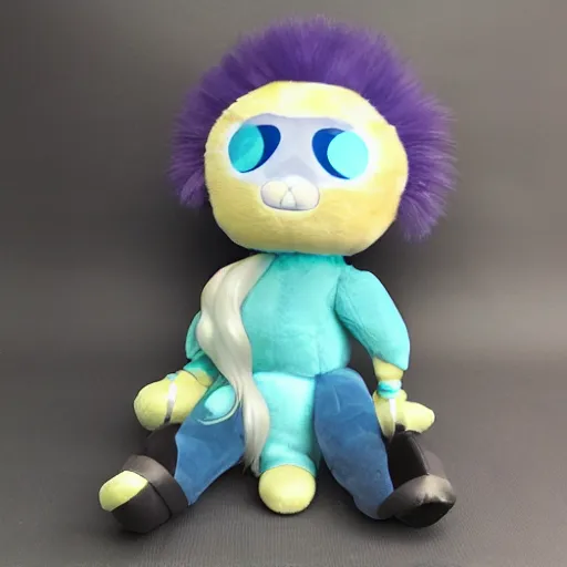 Prompt: cute fumo plush of a monster boy who loves to party, three point lighting, jellyfish, refractive optics, vray