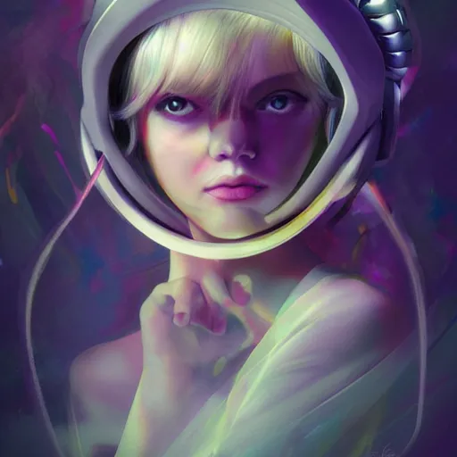 Image similar to epic album cover, maika , tending on artstation, award-winning art