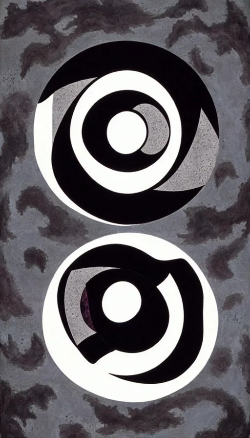 Image similar to Abstract representation of ying Yang concept, by Hideaki anno