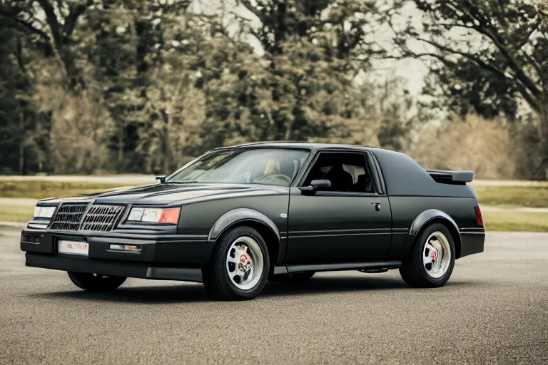 Image similar to 1995 Buick Grand National GNX, XF IQ4, 150MP, 50mm, F1.4, ISO 200, 1/160s, natural light, Adobe Photoshop, Adobe Lightroom, photolab, Affinity Photo, PhotoDirector 365