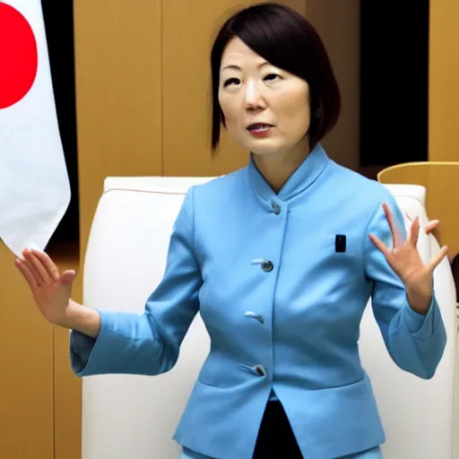 Prompt: 33-year-old female Japanese politician