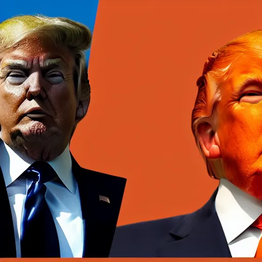 Image similar to trump as a orange