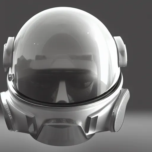 Image similar to astronaut helmet reflection, galaxy, octane render, detailed picture, concept art, Ray tracing reflection, close view, Josh pierce style