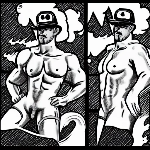 Image similar to tom of finland style arts