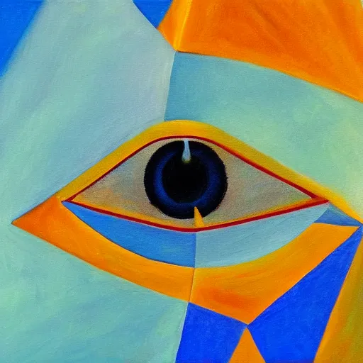 Image similar to The Eye of Providence, oil on canvas