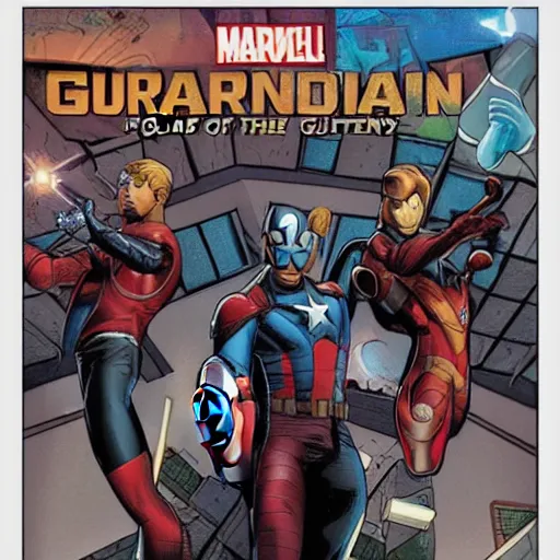 Image similar to marvel presents guardians of the gutter