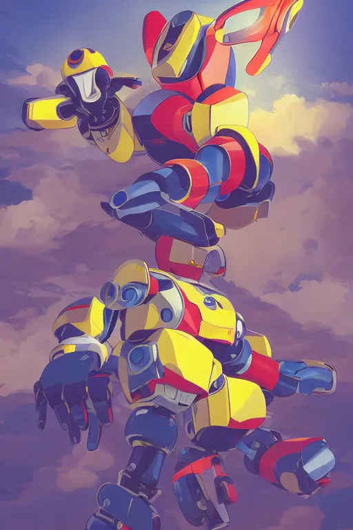 Image similar to metabots medabots medarotto medarot robot minimalist comics, behance hd by jesper ejsing, by rhads, makoto shinkai and lois van baarle, ilya kuvshinov, rossdraws global illumination ray tracing hdr radiating a glowing aura