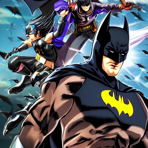 Prompt: Batman musou tensei by Tetsuo Hara