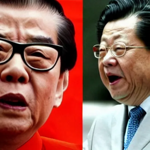 Prompt: china leader jiang zemin freak out