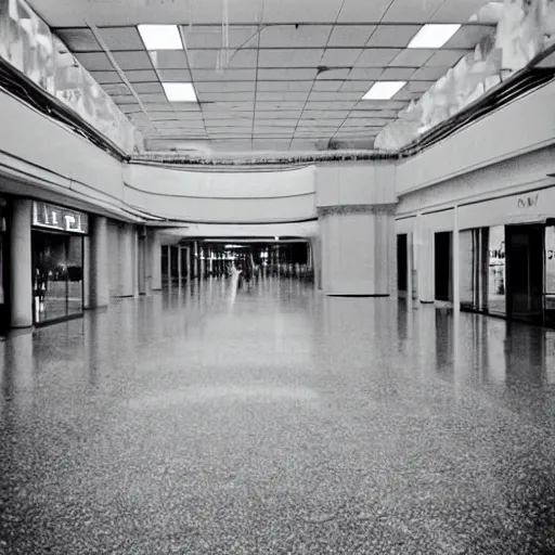 Image similar to empty mall, liminal space, shot on a low quality camera from early 2 0 0 0 s