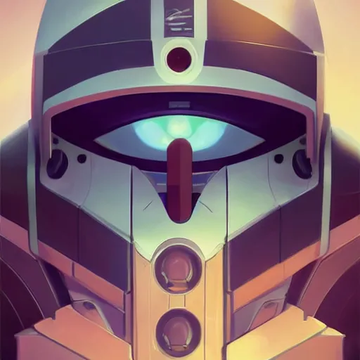 Image similar to face icon stylized minimalist robotech, loftis, cory behance hd by jesper ejsing, by rhads, makoto shinkai and lois van baarle, ilya kuvshinov, rossdraws global illumination