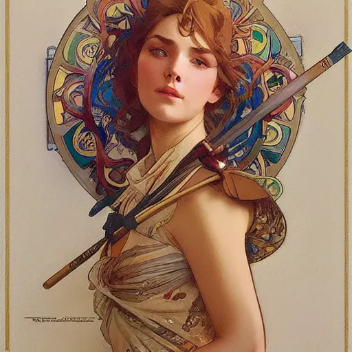 Image similar to amazing lifelike award winning pencil illustration of trending on art station artgerm Greg rutkowski alphonse mucha j.c. Leyendecker cinematic