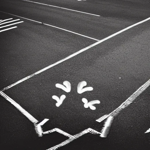 Image similar to living cactus crossing the street, greyscale, 4 k