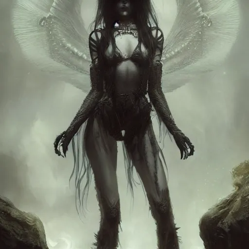 Image similar to kerli koiv the craft, darkwave, darksynth character portrait, sharp, digital matte painting, art by luis royo, greg rutkowski, wlop, dramatic lighting, trending on artstation