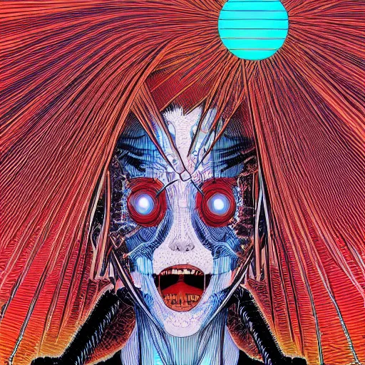 Image similar to shintaro kago yoji shinkawa and victo ngai cellular human body apophasis glorious energy of the sun cybernetic organism of pure energy and light synthetic emotional symposium of death