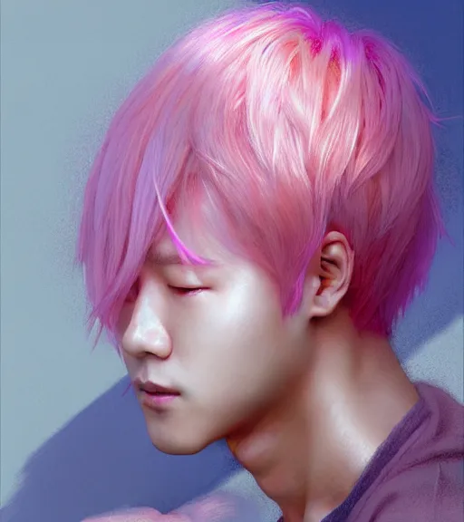 BTS Jimin's Pink Hair Color - Kpop Korean Hair and Style