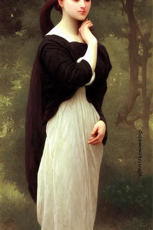 Prompt: anthropomorphic female cat, furaffinity, painting by william adolphe bouguereau