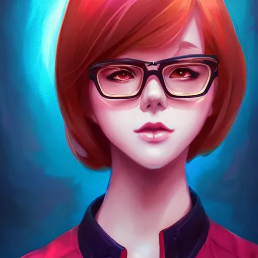 Prompt: a portrait of a beautiful velma, art by lois van baarle and loish and ross tran and rossdraws and sam yang and samdoesarts and artgerm and saruei, digital art, highly detailed, intricate, sharp focus, trending on artstation hq, deviantart, unreal engine 5, 4 k uhd image