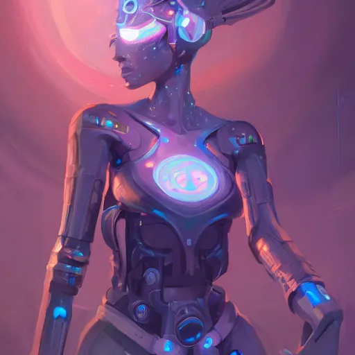 Prompt: a portrait of a cybernetic cheerleader, cyberpunk concept art by pete mohrbacher and artgerm and wlop and greg rutkowski and josan gonzales and syd mead, digital art, highly detailed, intricate, sci-fi, sharp focus, Trending on Artstation HQ, deviantart, unreal engine 5, 4K UHD image