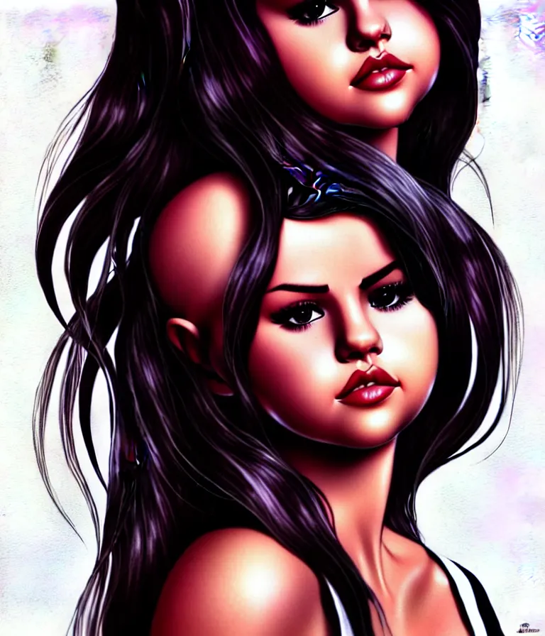 Image similar to Selena Gomez by Artgerm