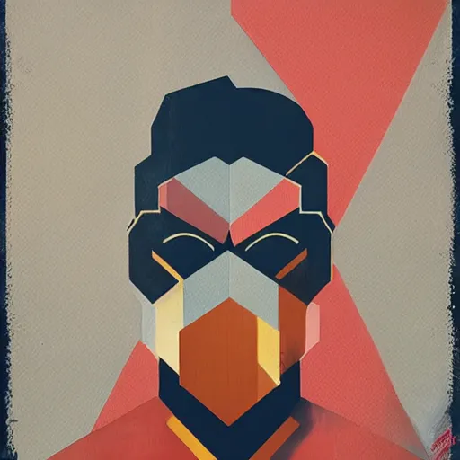 Image similar to Warmachine profile picture by Sachin Teng, asymmetrical, Organic Painting , Matte Painting, meaningful, Powerful, geometric shapes, hard edges, graffiti, street art:2 by Sachin Teng:4