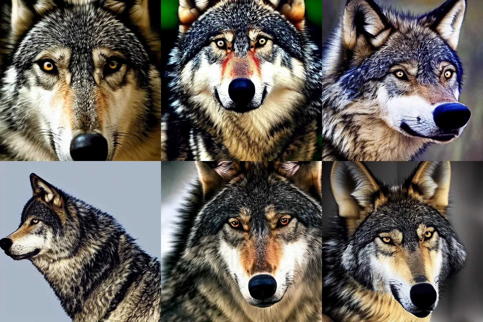 Prompt: a wolf's head on a hors body, ultrarealistic, detailed, award winning photography