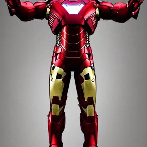 Prompt: henry cavil iron man armor