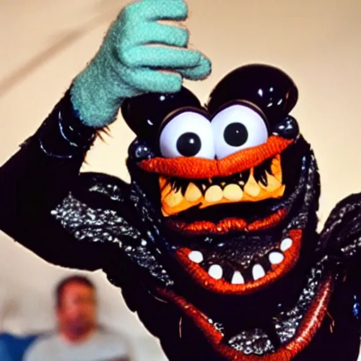 Image similar to Venom as a muppet