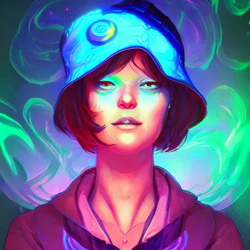 Image similar to skill magic deepdream radiating a glowing aura stuff loot legends stylized digital illustration video game icon artstation lois van baarle, ilya kuvshinov, rossdraws,